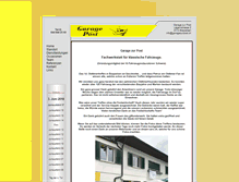 Tablet Screenshot of garagezurpost.ch